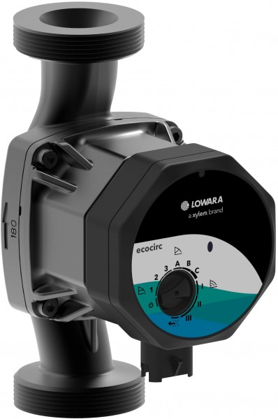 Lowara H-Pumpe ecocirc L 32-8/180 L:180 G2" PN10 max. H:8m 60W