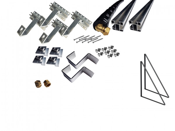 Thermic Energy Montagepaket 1er Grundset für FK253 waagrecht DH 30Grad