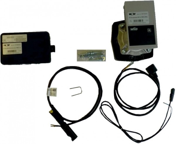 Wolf Set Pumpenkopf HE mit Strombox Platine und Flowswitch