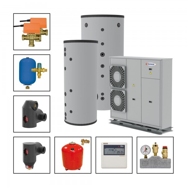 Wärmepumpenpaket WP16-SLS1000S-WP350 SET 1B bestehend aus: