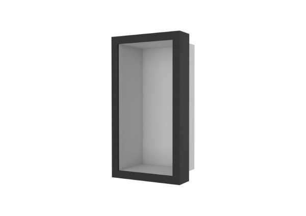 ESS Wandnische Box10 Edelstahl gebürstet Holzrahmen Oak Ebony, 150x300x100