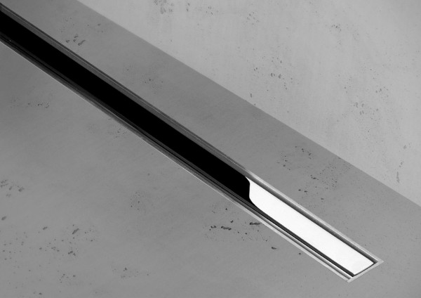ESS Duschrinne XS Z-1 Matt 50 cm, abdeckung poliert