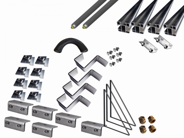 Thermic Energy Montagepaket 2er Grundset für FK253 waagrecht Blechfalz 15Grad