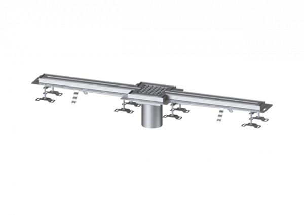 KESSEL Schlitzrinne Ferrofix Fliesenanschlusswinkel, 17x1400mm,mittig