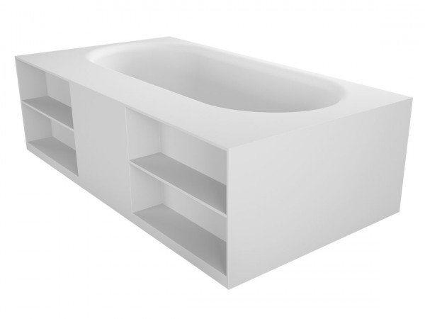 RIHO Badewanne Burgos freistehend 180x102cm 196 l 250 kg weiß