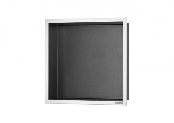 ESS Wandnische BOX 10 Niche Anthrazit Rahmen poliert, 300x300x100