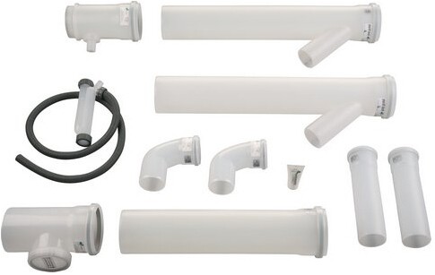 Junkers Bosch Grundpaket AZB 700/1 wa d= 125/80mm abgasseitig f 2 Geräte