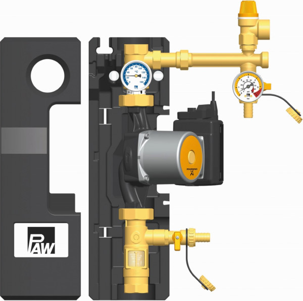 PAW SolarBloC maxi Basic 1-Strang Flowmeter GF Solar PML 25-145