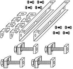 Wolf Befestigungsset Stahlträger geneigt LH EC/LH 25 LH 25 AT
