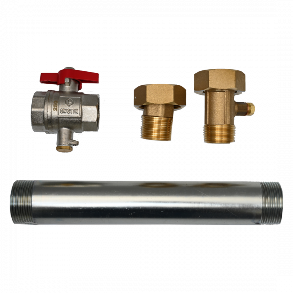 DELTAMESS Einbausatz für Wärmezähler 3,5-6,0 m3/h, 1 1/4 AG x 260 mm