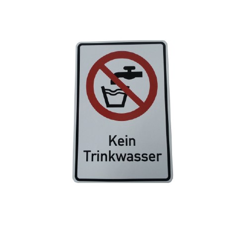 ewuaqua iWater Verbotsschild mit Text Verbotsschild (Kein Trinkwasser)