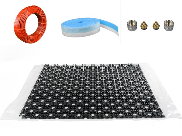 Ratiodämm RenoNop-System Fußbodenheizung Komplettpaket