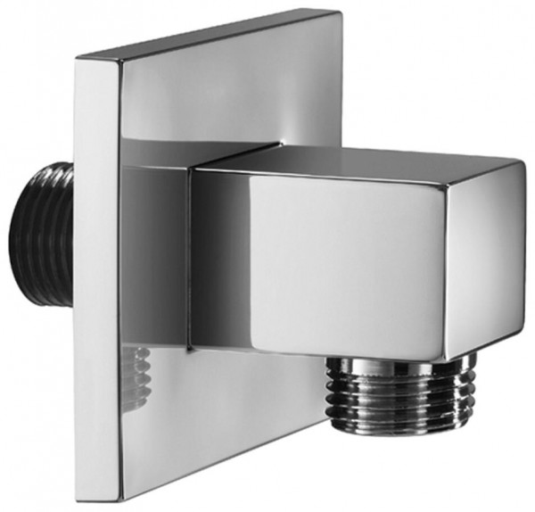 Herzbach Anschlussbogen LIVING SPA Brause eckiges Design chr