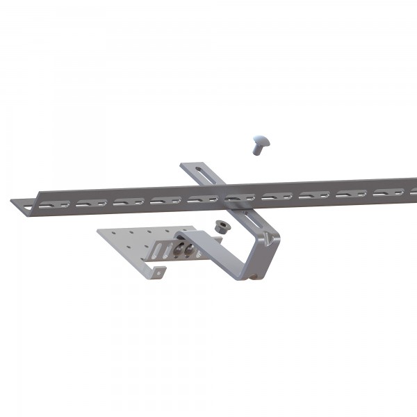 Aufdachmontageset für Silversun Ziegel für 1 Kollektor