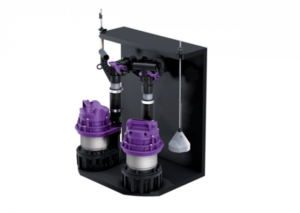 KESSEL Pumpanlage Aquapump Retrofit Duo, GTF1200-S3, Tauchglocke