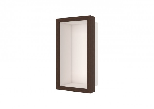 ESS Wandnische W-BOX Schwarz Rahmen, oak - walnuss, 150x300x100