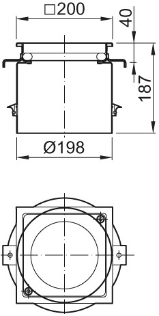 ACO Aufsatzstück ES M 125, verschraubt