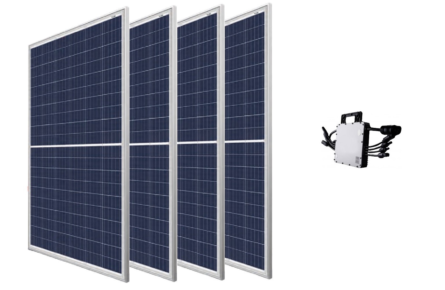 Trina Solar Balkonkraftwerk PVAnlage 1140 W inkl. Wechselrichter MI1200 Balkonkraftwerke