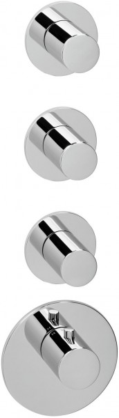 Herzbach Universal Thermostat LOGIC XL 3 Farbs m rd MS Armaturenbl chr