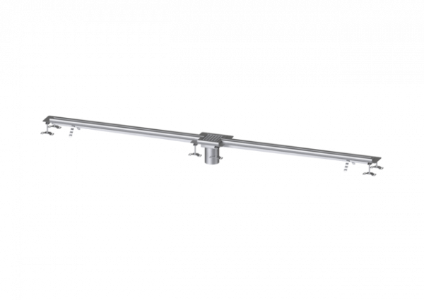 KESSEL Schlitzrinne Ferrofix Klebeflansch H: 15 mm, 17x3000mm, mittig