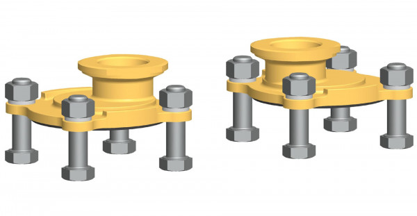 PAW Reduzierflansche, 2 Stück F DN 40 PN 6 auf F DN 32