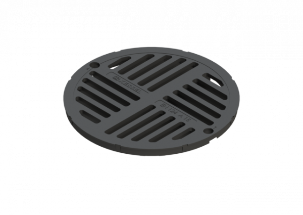 KESSEL Schlitzrost rund, d: 362 mm, Kunststoff