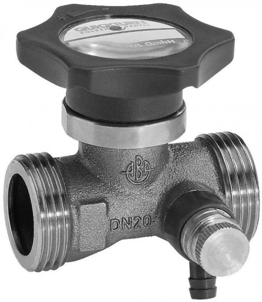 ABA Kolbenventil QUICKTURN ES, AG u Entl DN 32 1 1/2"
