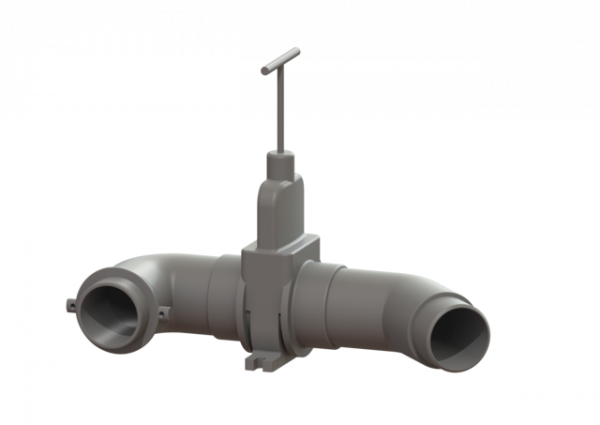 KESSEL Druckleitung mit Absperrschieber Ausführung links