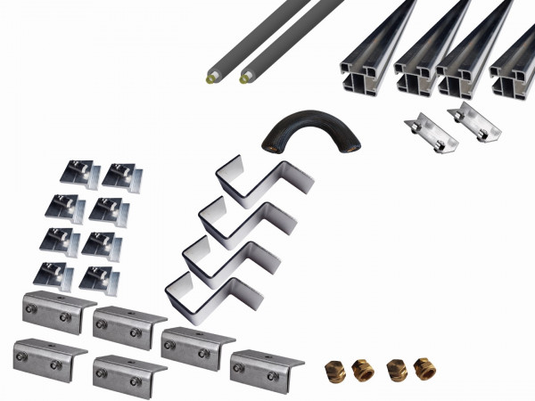 Thermic Energy Montagepaket 2er Grundset für FK253 waagrecht Blechfalz