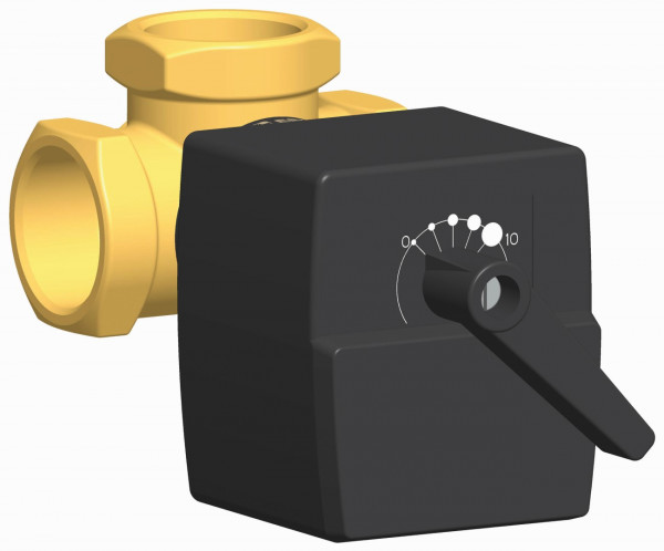 PAW RL Verteil Set DN 32 3 x 11/4" IG Kvs: 16 Stell Mot 230V, 5Nm, 35s/90 1,5m