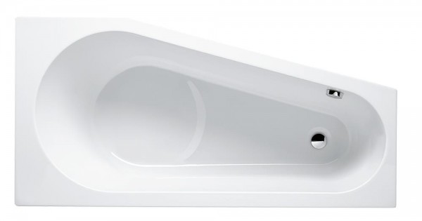 RIHO Raumsparwanne Delta rechts 160x80cm, 130 l weiß