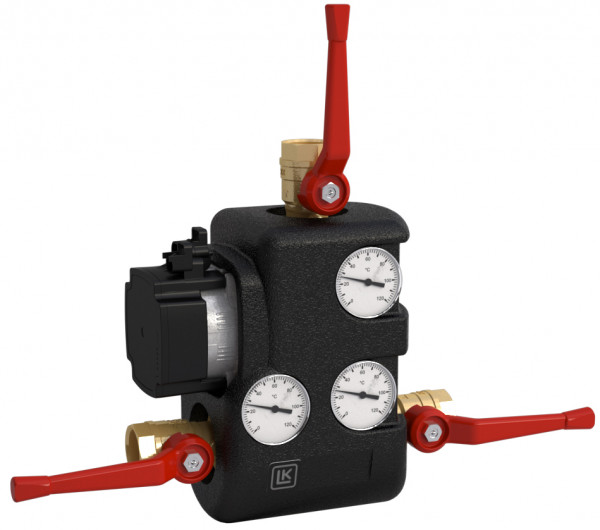 LK Armatur LK 810 Rücklaufanhebung Grundfos Griff 65 Grad C Rp11/4 m.Rückschlag