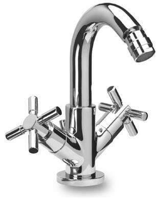 Herzbach Zweigriff Bidet Einlbatt Stilo mit Zugstangen Ablgrt chr