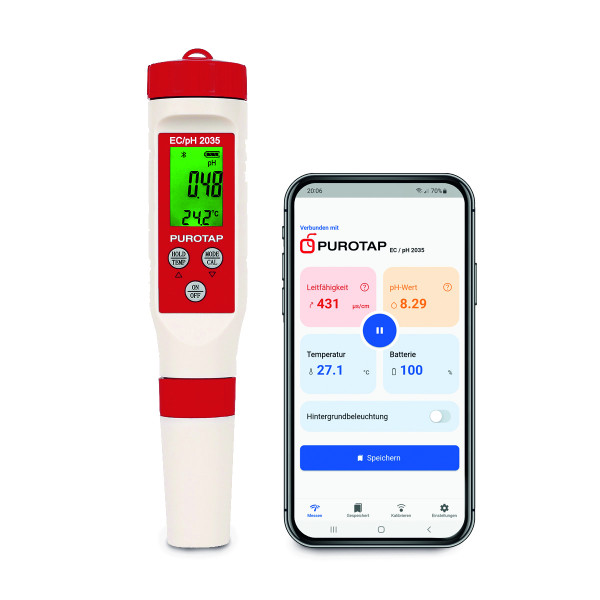 PUROTAP EC-pH 2035 PUROTAP EC-pH 2035 Kombi Messgerät inkl. Eichflüssigkeit