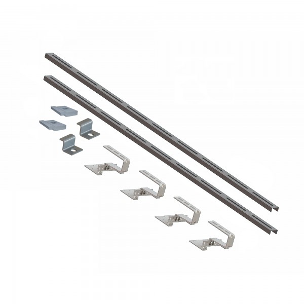 Aufdachmontageset CPC Nero für 1 Kollektor CPC Nero 12 / 18 Biber