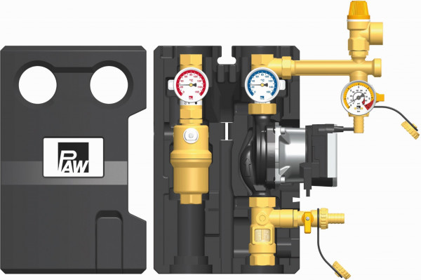 PAW SolarBloC midi Basic 2-Strang Flowmeter Wilo Para ST 15/7