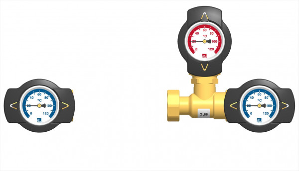 PAW Rücklaufhochhaltung RHT DN 20 Thermisches Ventil 60 C 3/4" IG