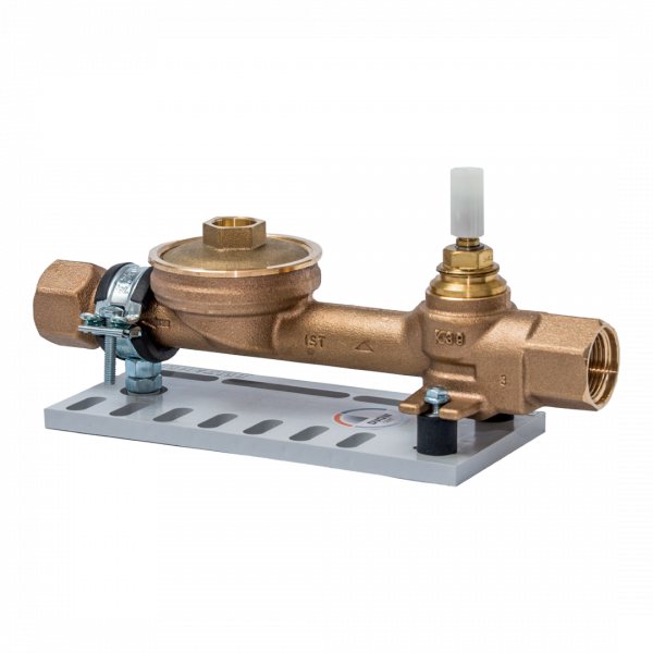 DELTAMESS Traverse Koax 2, 3/4" IG Rotguss Aufputz Traverse