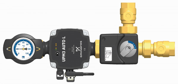 PAW RL Hochhaltg RHM DN 20 3 Weg Misch KVS = 5,45 3/4" IG, Motor SR2 GF UPM3 Au