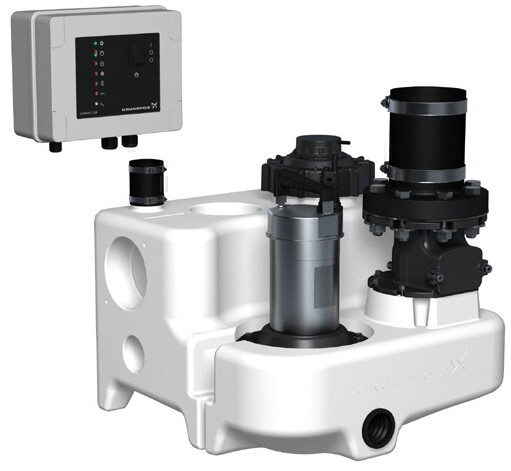 Grundfos Hebeanlage MULTILIFT MSS MSS. 11.1.2, 230V, 1,1 kW m Rückschlv.