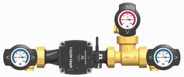 PAW RL Hochhaltg RHT DN 25 Thermisches Ventil 45 C 1" IG GF UPM3 Auto 25-70