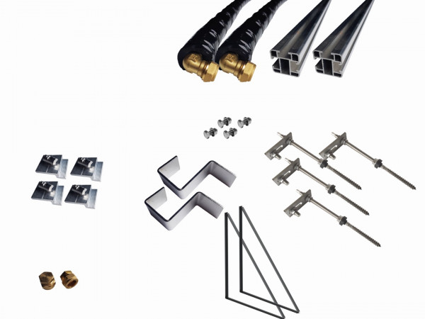 Thermic Energy Montagepaket 1er Grundset für FK253 Stockschrauben 45Grad