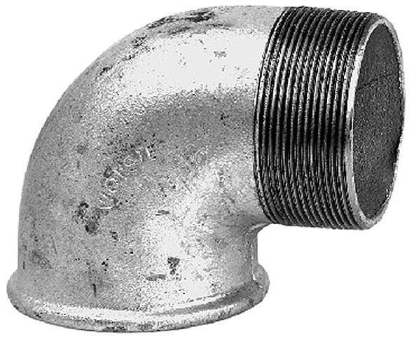 Grundfos Winkel 90Gr Stahl verzinkt Rp 21/2"IGxR 21/2"AG