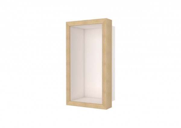 ESS Wandnische W-BOX Niche Creme Rahmen, oak - walnuss, 150x300x100