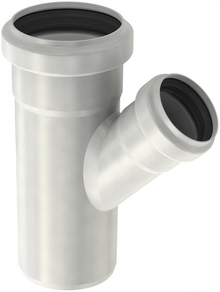 ACO Reduzier Einfachabzweig PIPE ES 1.4301, 45Grad DN 125x75mm