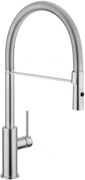 Herzbach Spültisch Elb DESIGN iX Spiralfederauslauf schw 150Grad ES gebü