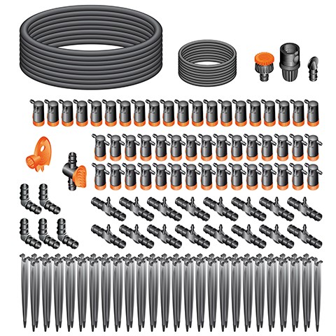 ewuaqua iWater Drip Kit Terrasse 50 Pflanzen Kompettset MicroDrip