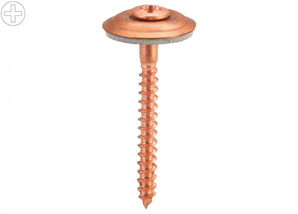 AS Spenglerschrauben CU 4.5 x 140 mm Platte 20 mm, Kreuzschlitz DIN 7995