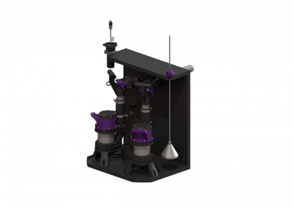 KESSEL Pumpanlage Aquapump Retrofit Duo, GTF 600-S1, Tauchglocke