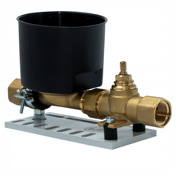 DELTAMESS Traverse Koax 2", Unterputz 3/4 IG Messing, Spindelventil 1